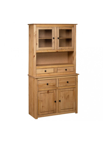 Sonata Висок шкаф, 93x40,5x180 см, бор масив, Panama Range