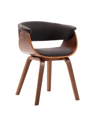 Sonata Трапезен стол, сив, извито дърво и текстил