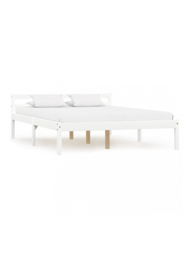 Sonata Рамка за легло, бяла, бор масив, 140х200 см