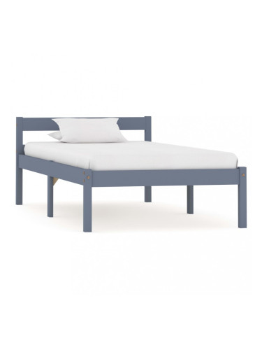 Sonata Рамка за легло, сива, бор масив, 90х200 см