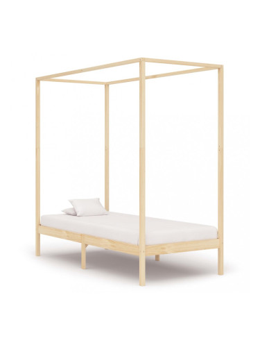 Sonata Рамка за легло с балдахин, бор масив, 100х200 см