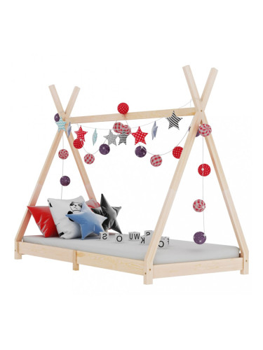 Sonata Рамка за детско легло, бор масив, 70x140 см