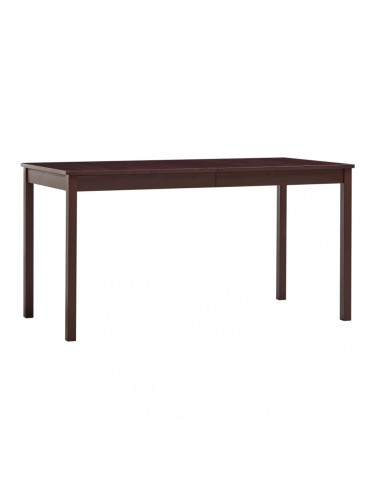 Sonata Трапезна маса, тъмнокафява, 140x70x73 см, борова дървесина