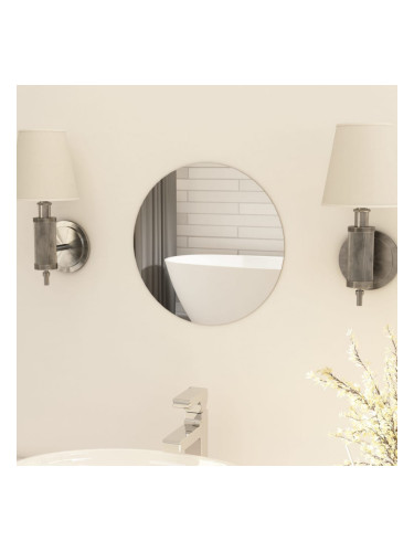 Sonata Безрамково огледало, кръгло, 30 см, стъкло