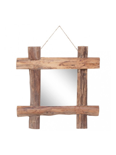 Sonata Огледало от трупи естествено 50x50 см регенерирано дърво масив