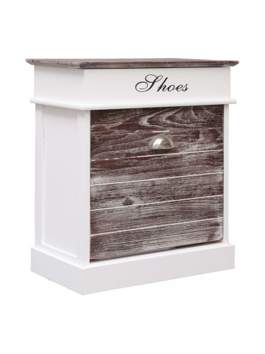 Sonata Шкаф за обувки, кафяв, 50x28x58 см, дърво от пауловния
