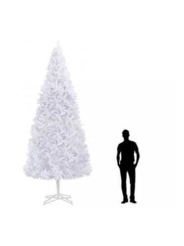 Sonata Изкуствено коледно дърво, 400 см, бяло