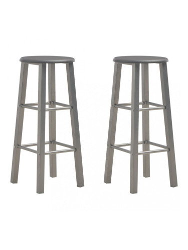 Sonata Бар табуретки, 2 бр, антрацит, МДФ
