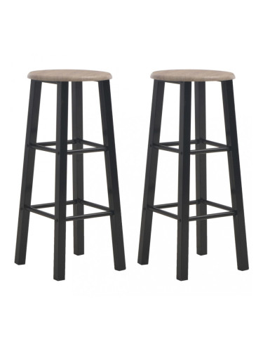 Sonata Бар табуретки, 2 бр, черни, МДФ