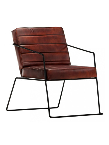 Sonata Фотьойл, тъмнокафяв, естествена кожа