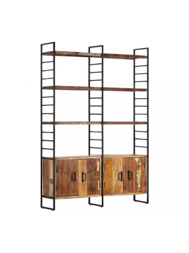 Sonata Библиотека с 4 нива 124x30x180 см регенерирана дървесина масив