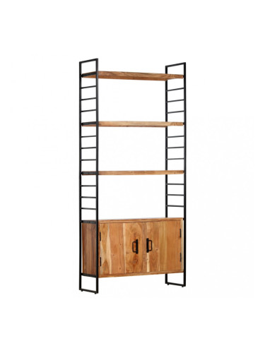 Sonata Библиотека с 4 рафта, 80x30x180 см, акация масив