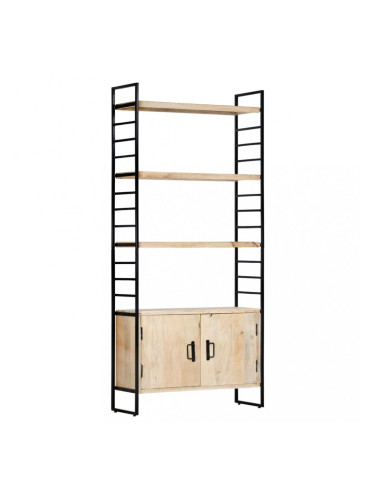 Sonata Библиотека с 4 нива, 80x30x180 см, манго масив