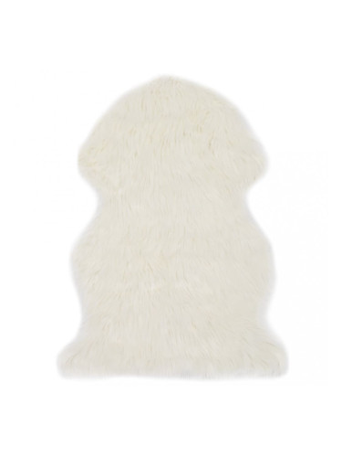 Sonata Килим, 60x90 см, изкуствена овча кожа, бял