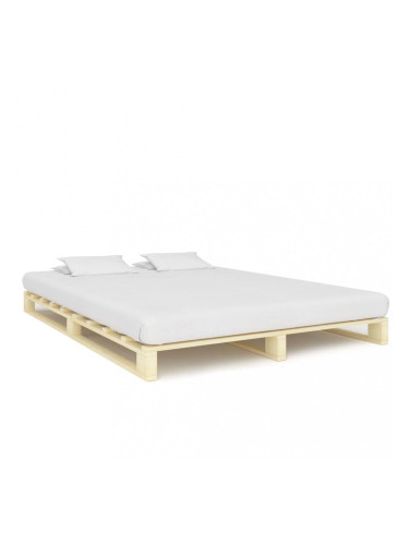 Sonata Палетна рамка за легло, бор масив, 200х200 см
