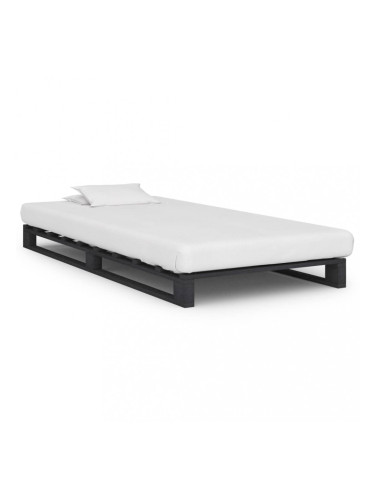 Sonata Палетна рамка за легло, сива, бор масив, 100х200 см