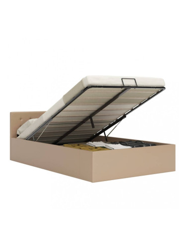 Sonata Легло с повдигащ механизъм капучино изкуствена кожа 160x200 cм