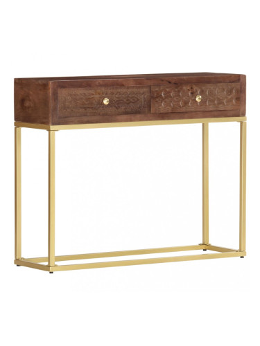 Sonata Конзолна маса, 90x30x75 см, мангово дърво масив