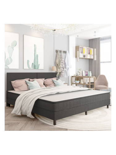 Sonata Рамка за легло, сива, текстил, 200x200 cм