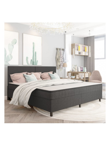 Sonata Рамка за легло, сива, текстил, 200x200 cм