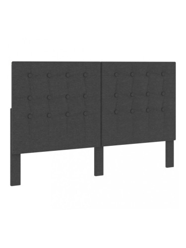 Sonata Табла за спалня тъмносива текстил 180x200 см