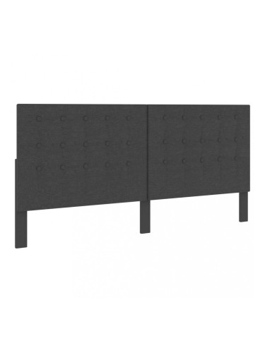 Sonata Табла за спалня тъмносива текстил 200x200 см