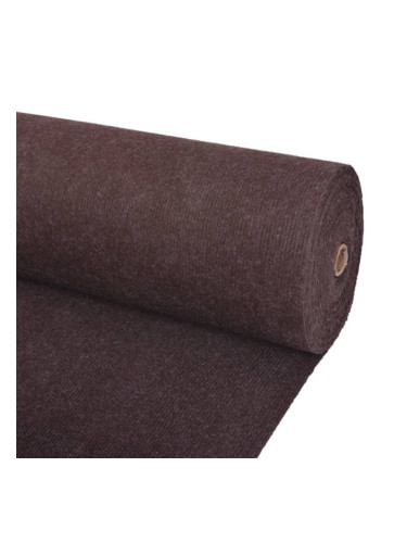 Sonata Изложбен килим, 1,6x15 м, кафяв, набразден