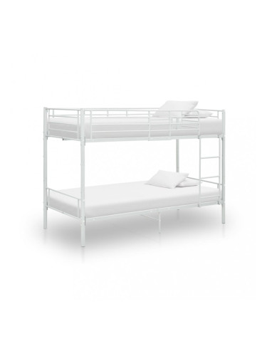 Sonata Двуетажно легло, бяло, метал, 90x200 см