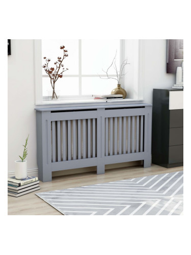 Sonata Параван за радиатор, антрацит, 152x19x81 см, МДФ