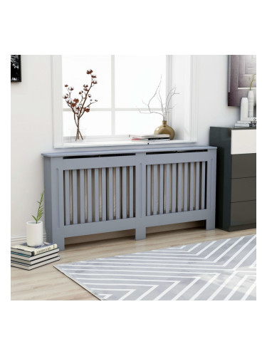 Sonata Параван за радиатор, антрацит, 172x19x81 см, МДФ