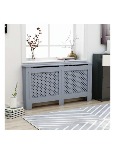 Sonata Параван за радиатор, антрацит, 152x19x81 см, МДФ