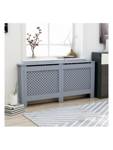 Sonata Параван за радиатор, антрацит, 172x19x81 см, МДФ