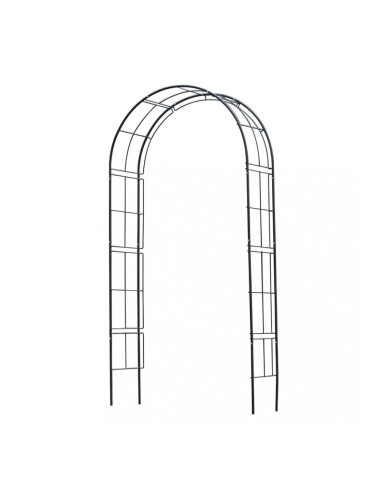 Nature Градинска арка, метал, 229x38x113 см, черна
