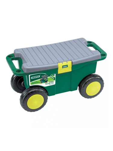 Draper Tools Градинска количка седалка 56x27,2x30,4 см зелена 60852