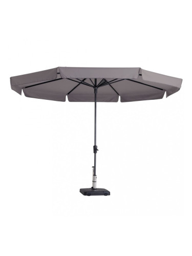 Madison Градински чадър Syros, 350 см, кръгъл, таупе, PAC6P015