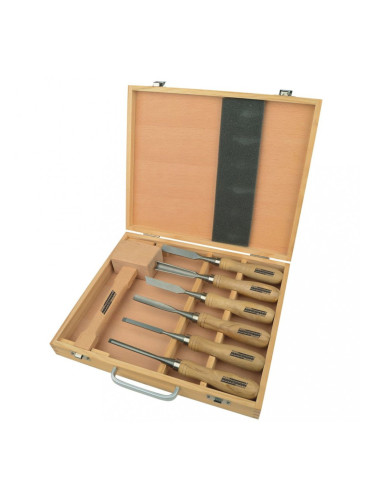 Brüder Mannesmann Комплект инструменти за дърворезба, 7 части, 66107