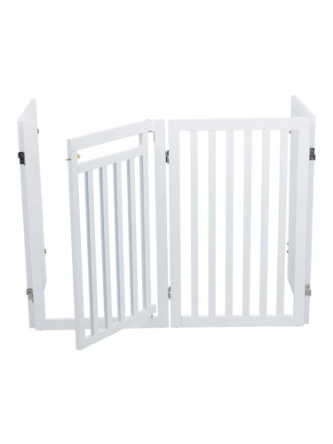 TRIXIE Преграда за кучета, 60-160 см, бяла, 39363