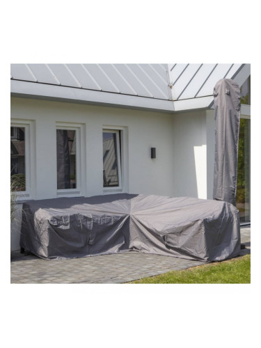 Madison Покривало за градински мебели, 255x255x70 см, сиво