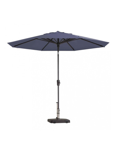 Madison Градински чадър Paros, кръгъл, 300 см, сапфиреносиньо