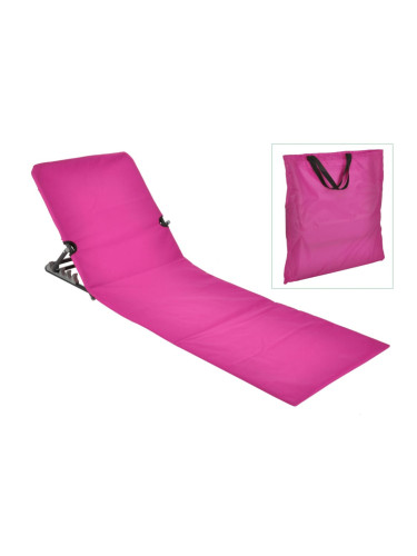 HI Сгъваема плажна постелка, PVC, розова