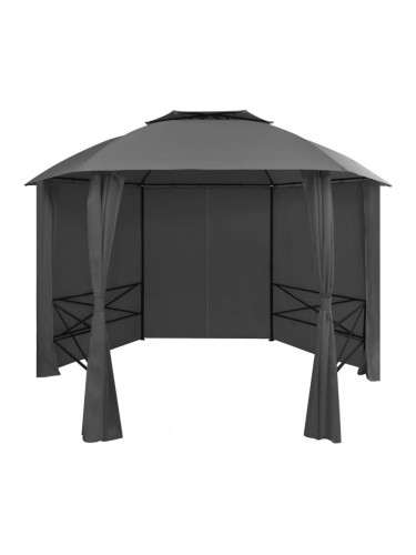 Sonata Градинска шатра павилион със завеси, шестоъгълна, 360x265 см