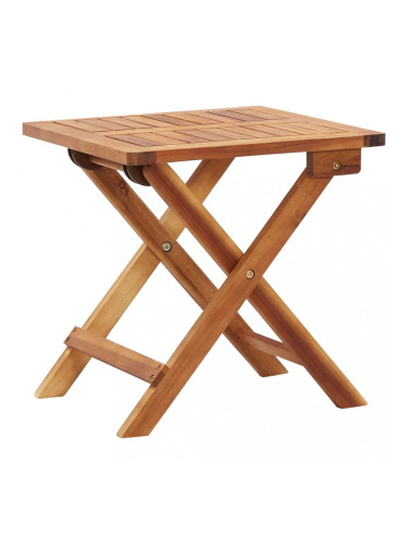Sonata Сгъваема градинска кафе маса, 40x40x40 см, акация масив