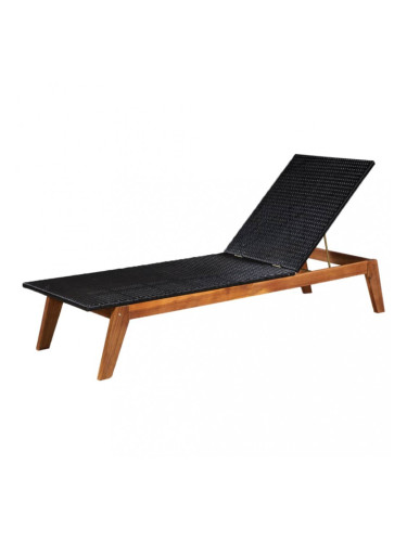 Sonata Шезлонг, полиратан и акация масив