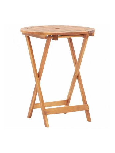 Sonata Сгъваема градинска маса, 60x75 см, акация масив
