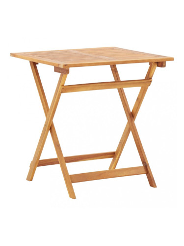 Sonata Сгъваема градинска маса, 70x70x75 см, акация масив
