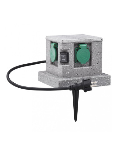 Sonata Градински разклонител със сензор за здрач, пластмаса