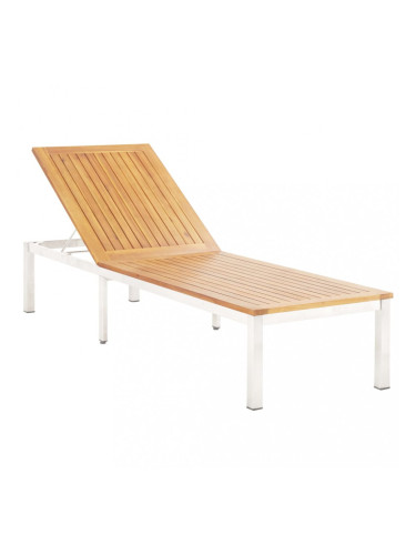 Sonata Шезлонг, акациево дърво масив и неръждаема стомана