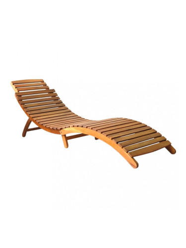 Sonata Шезлонг, акациево дърво масив, кафяв