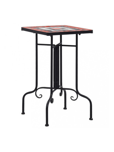 Sonata Мозаечна странична маса, теракота и бяло, керамика