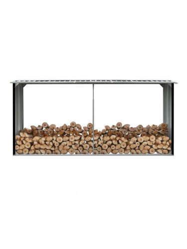 Sonata Навес за дърва, поцинкована стомана, 330x92x153 см, антрацит